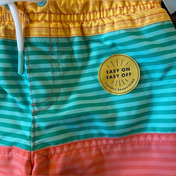 Cat & Jack Multi Colored Boys' Swim Trunks Size 12M. New! - Picture 4 of 5